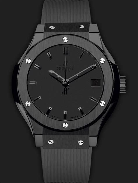 hublot all black watch.